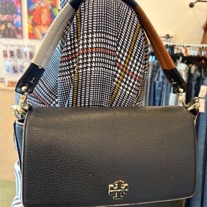 Tory Burch Black Leather Shoulder Bag